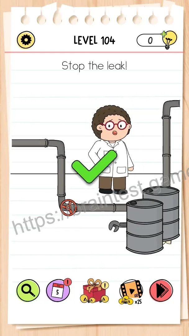 Brain Test Level 104 - Step 2