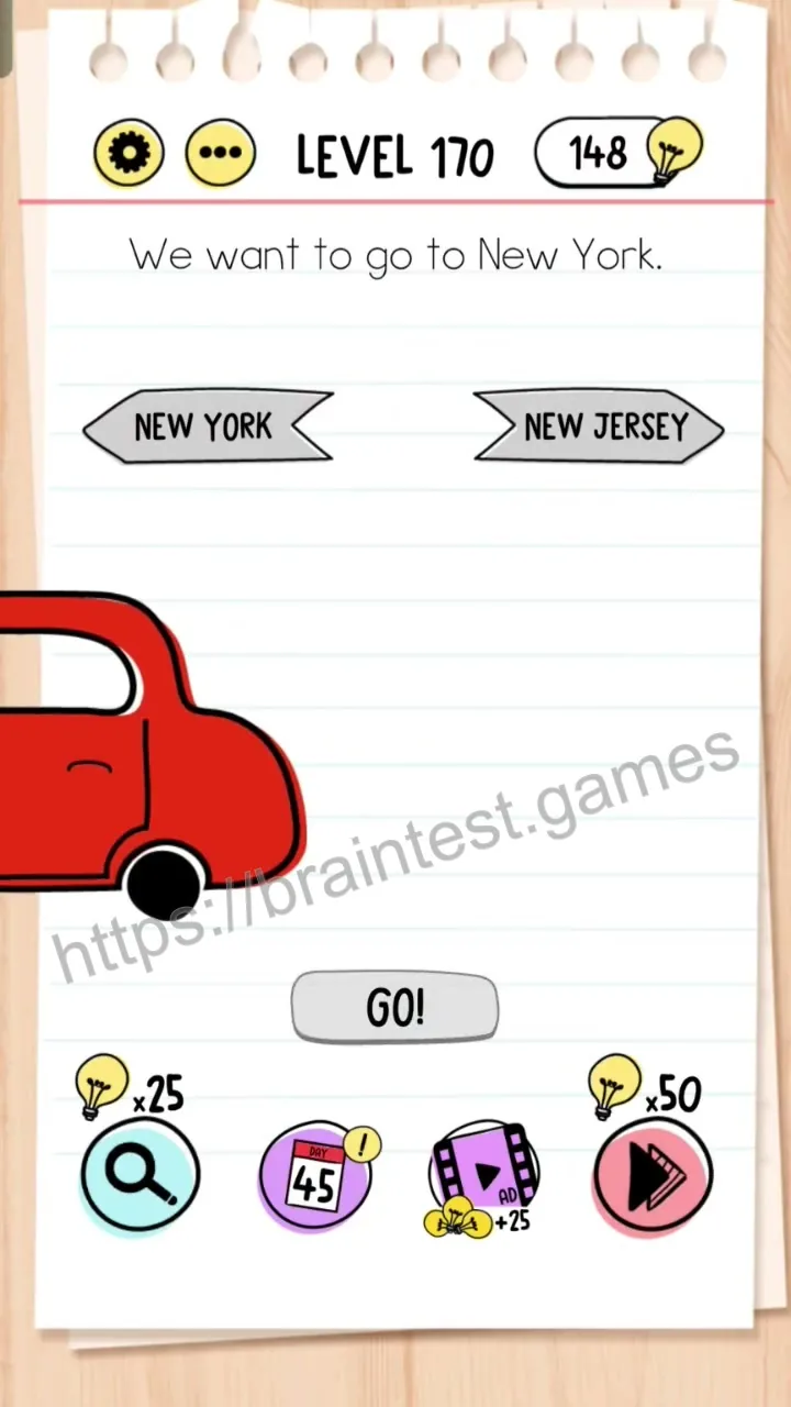 Brain Test Level 170 - Step 1