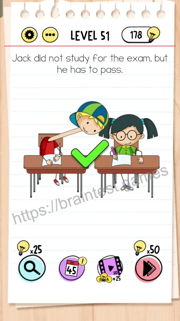 Brain Test Level 51 - Step 2
