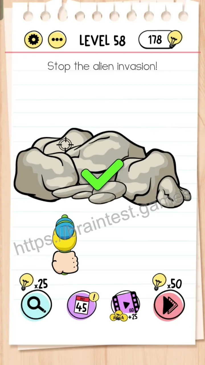 Brain Test Level 58 - Step 2