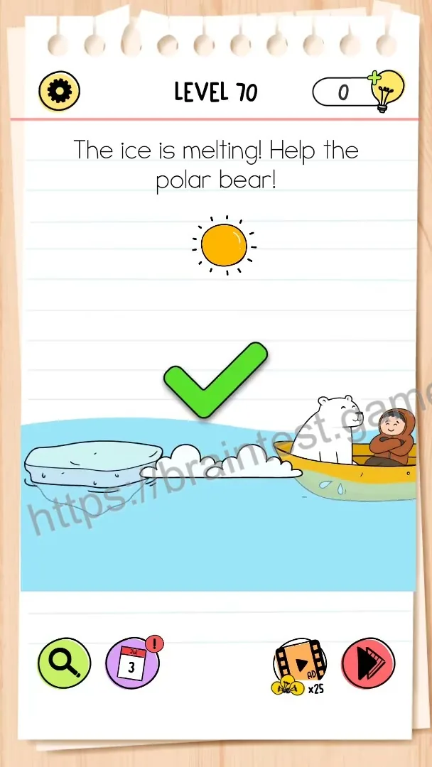 Brain Test Level 70 - Step 2