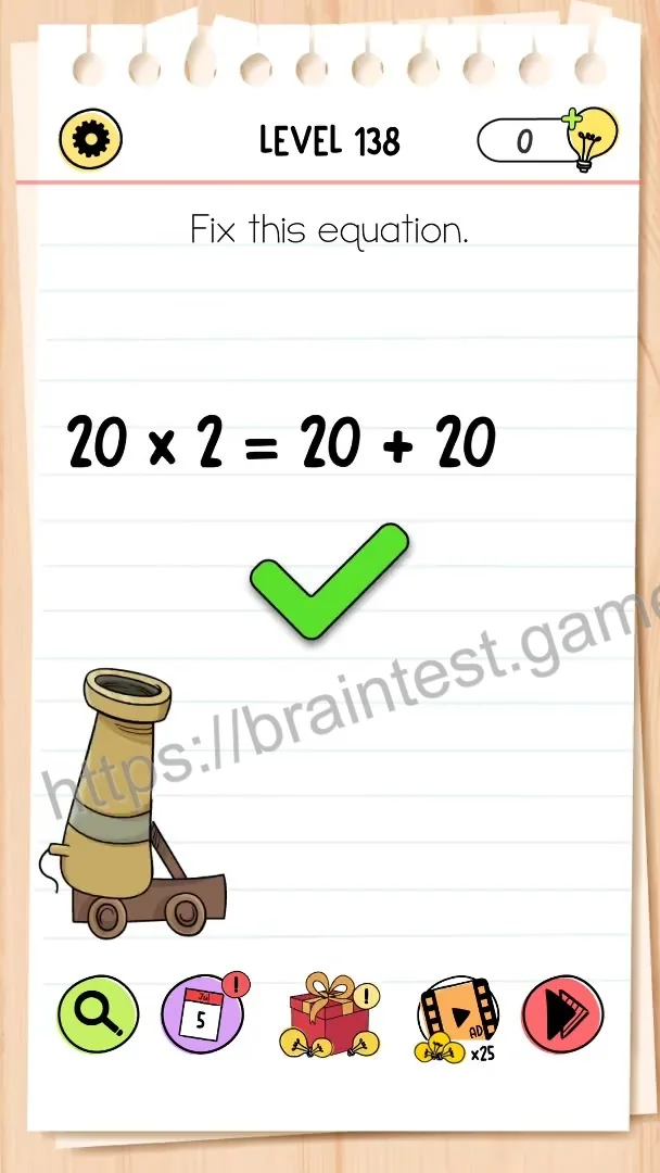 Brain Test Level 138 - Step 2