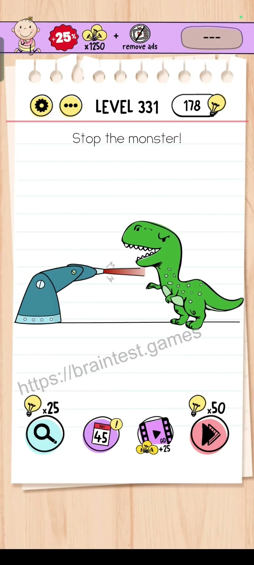 Brain Test Level 331 - Step 1