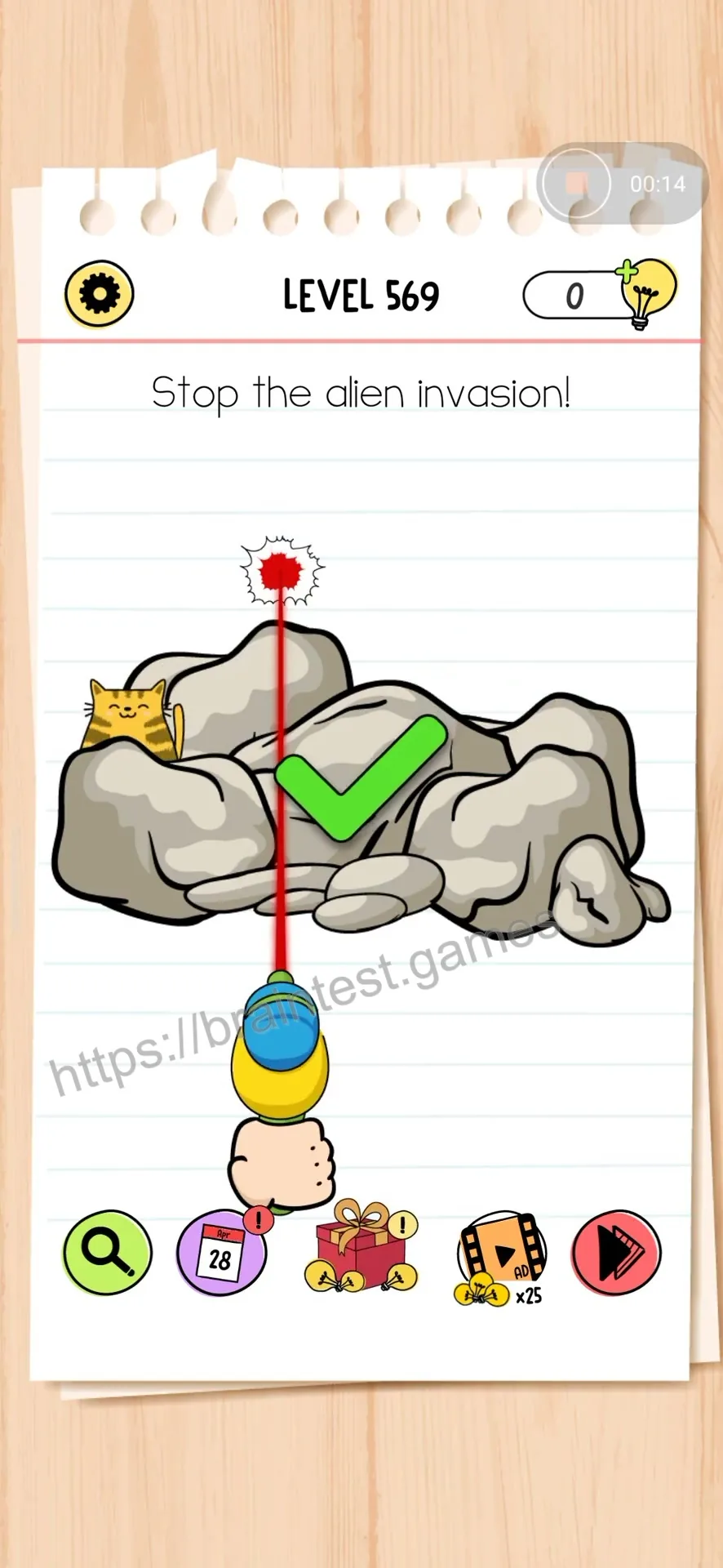 Brain Test Level 569 - Step 2
