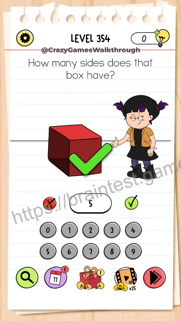 Brain Test Level 354 - Step 2