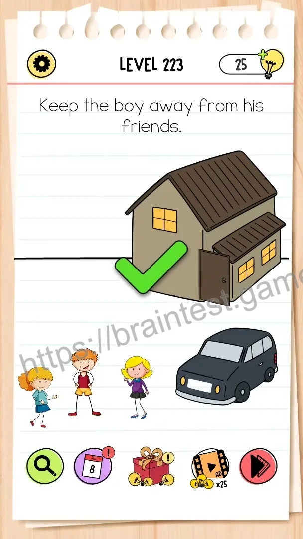Brain Test Level 223 - Step 2