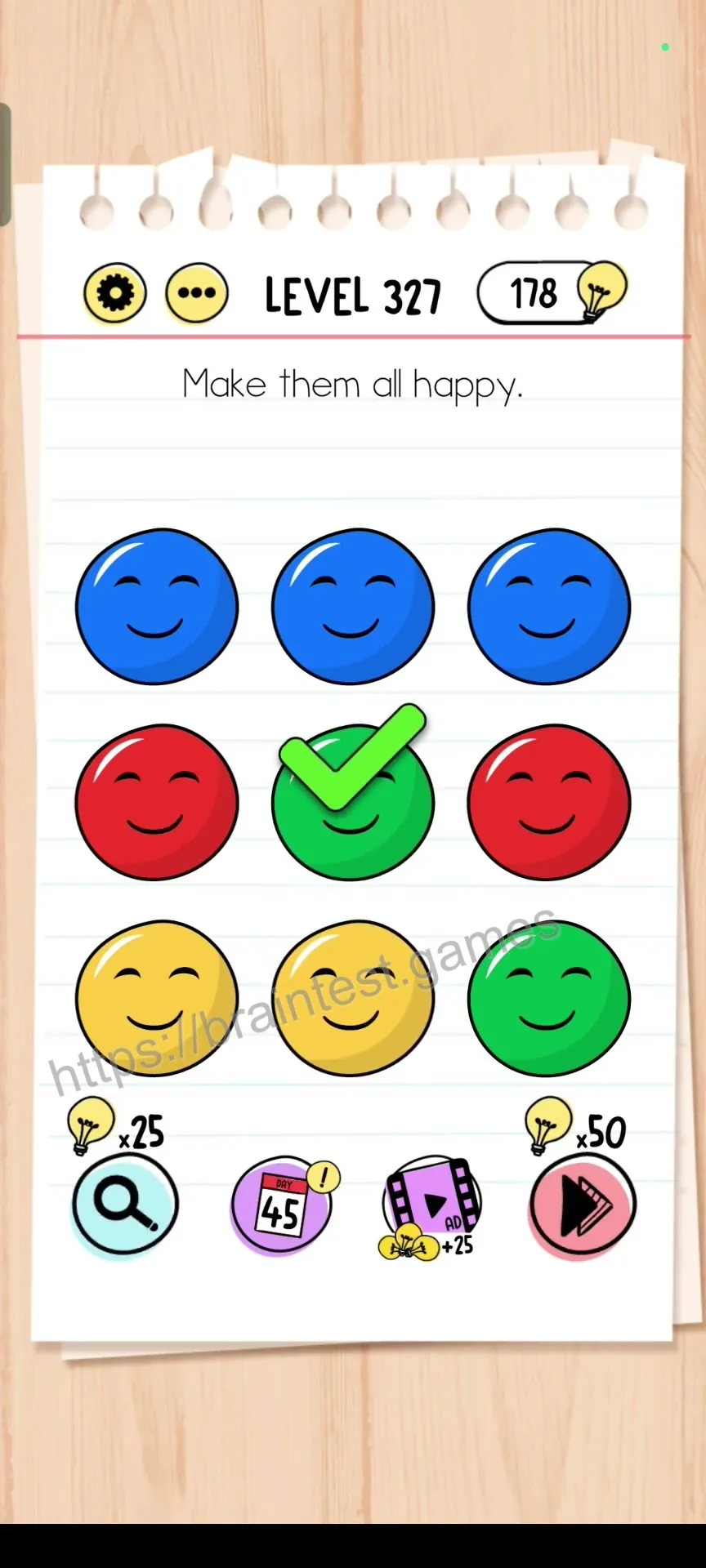 Brain Test Level 327 - Step 2
