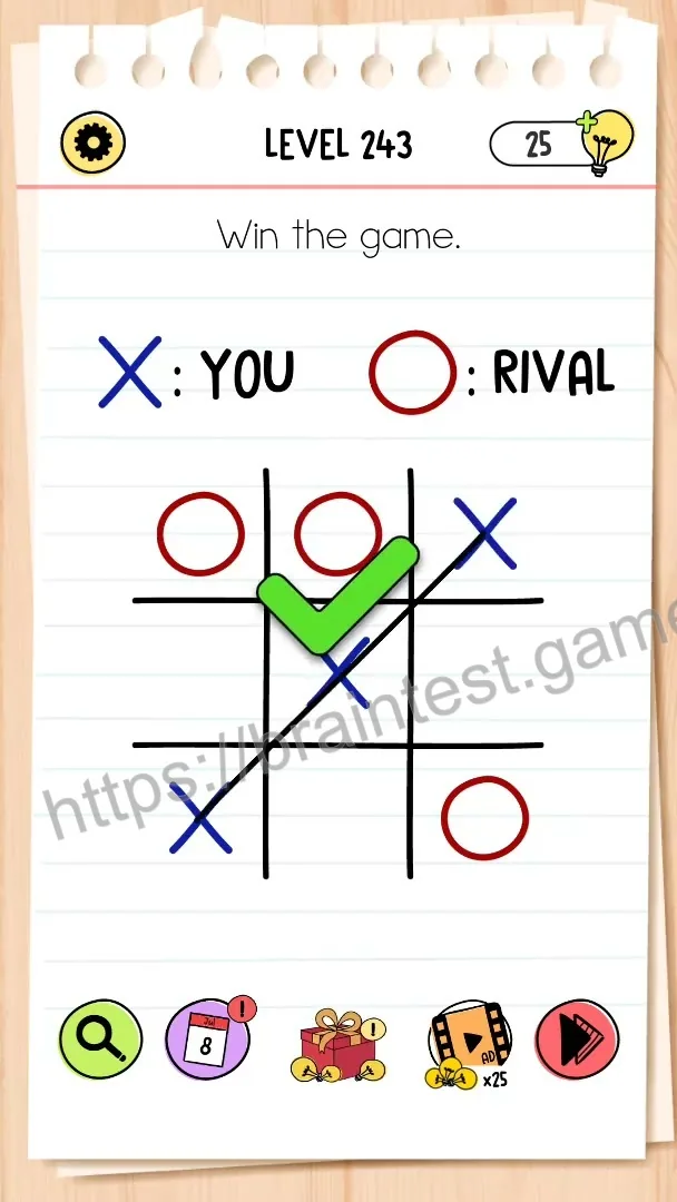 Brain Test Level 243 - Step 2