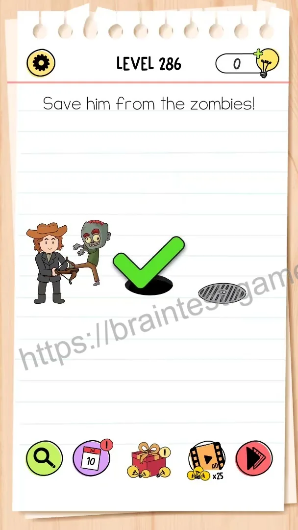 Brain Test Level 286 - Step 2