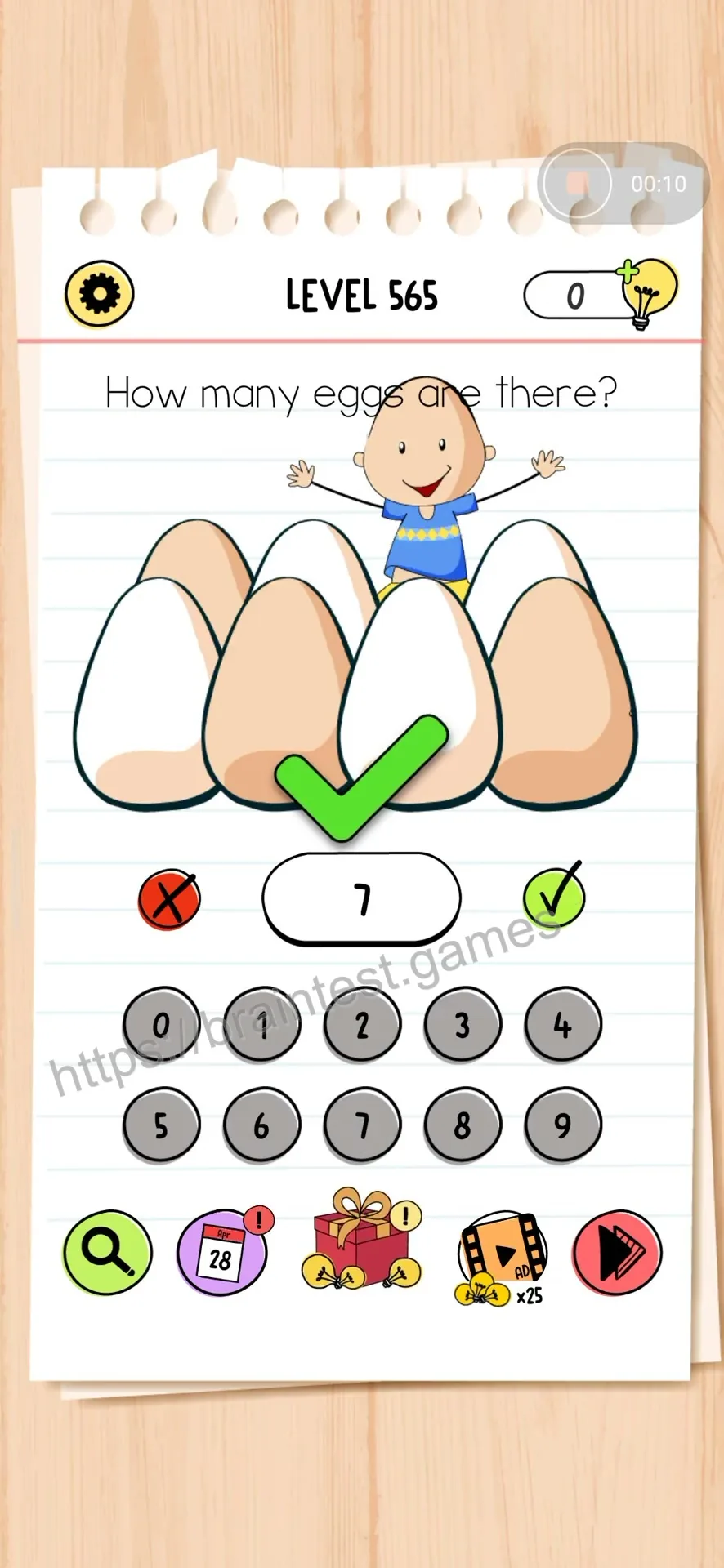 Brain Test Level 565 - Step 2