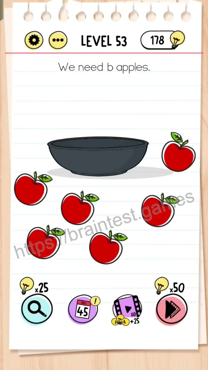 Brain Test Level 53 - Step 1