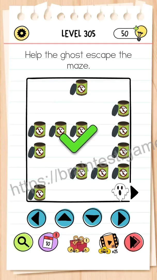 Brain Test Level 305 - Step 2
