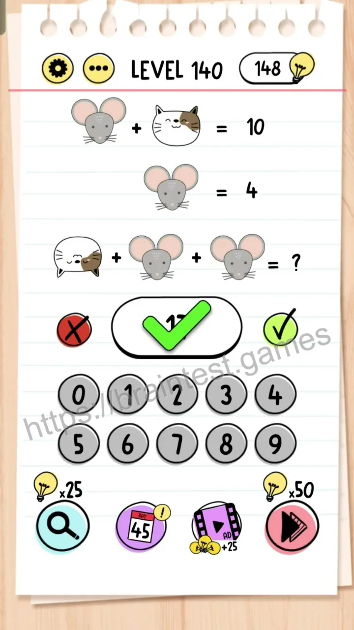 Brain Test Level 140