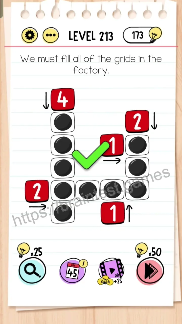 Brain Test Level 213 - Step 2