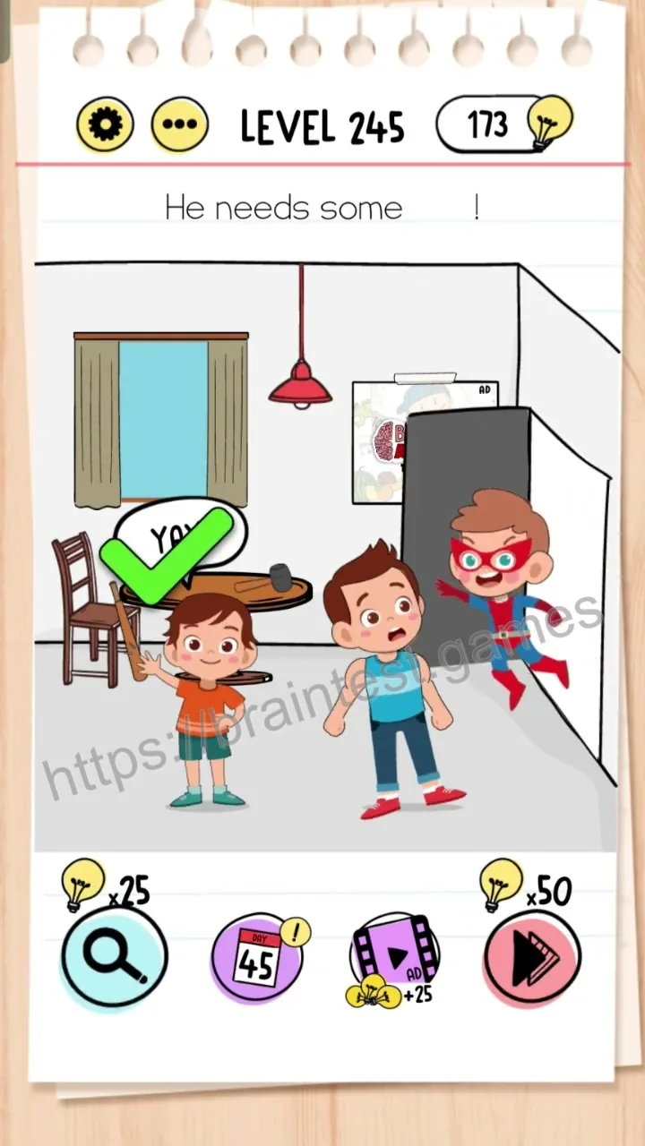 Brain Test Level 245 - Step 2
