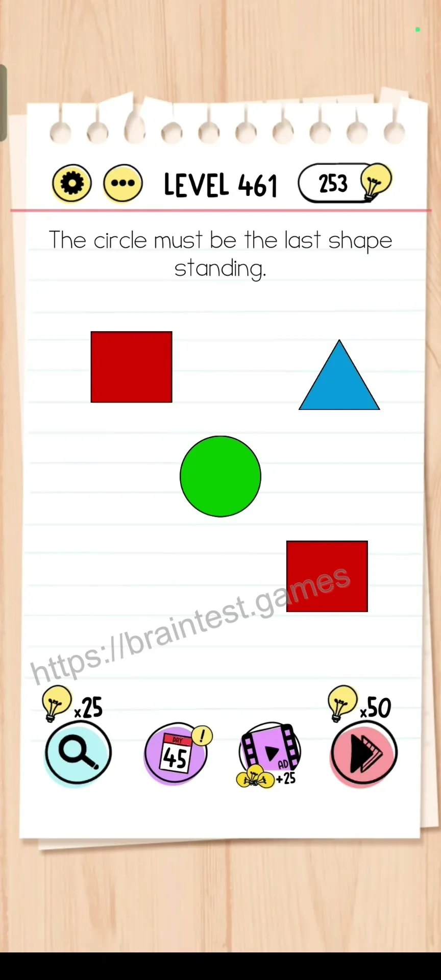 Brain Test Level 461 - Step 1