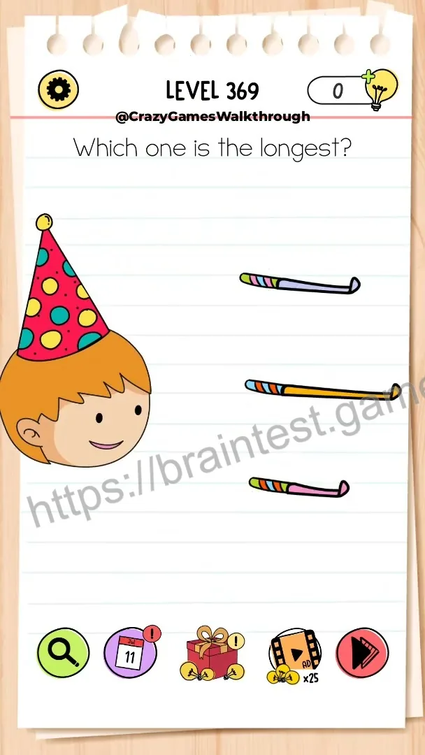 Brain Test Level 369 - Step 1
