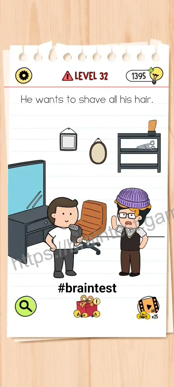 Brain Test Level 32 - Step 1