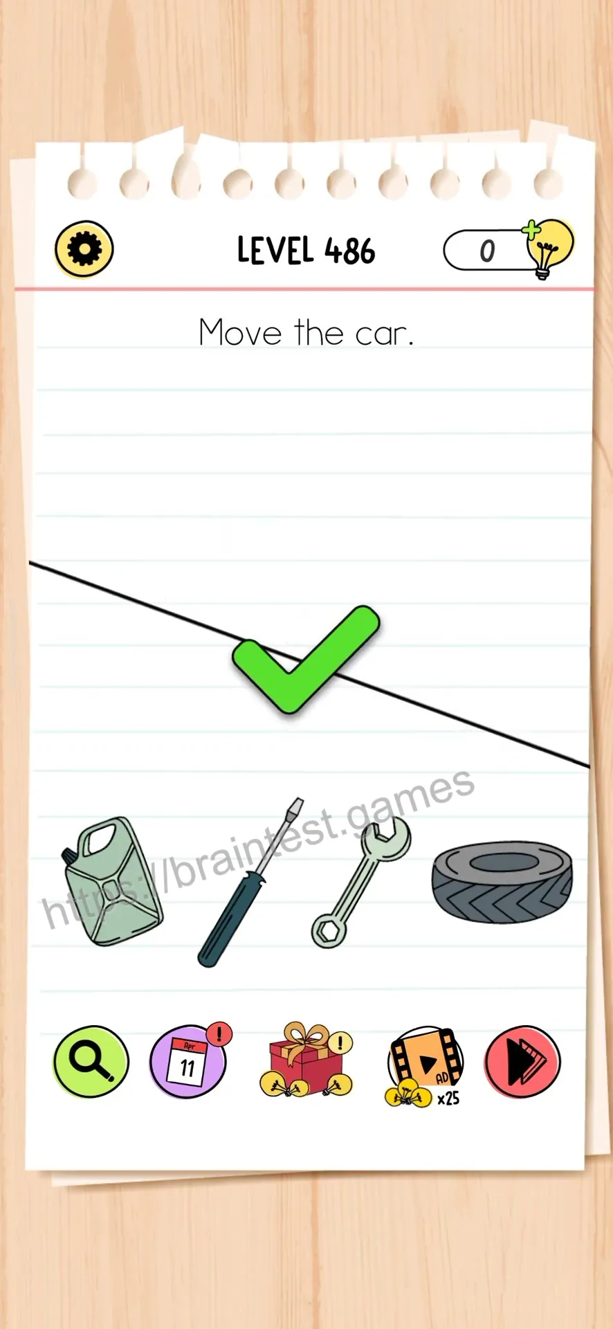 Brain Test Level 486 - Step 2
