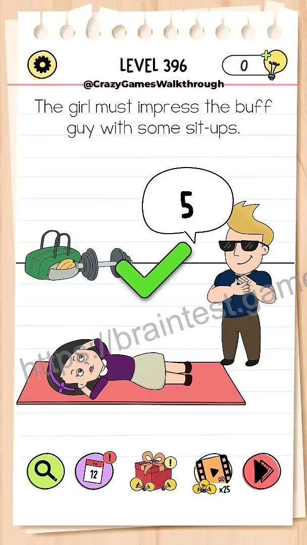 Brain Test Level 396 - Step 2