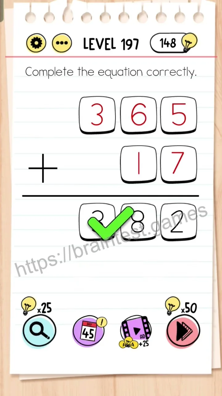 Brain Test Level 197 - Step 2