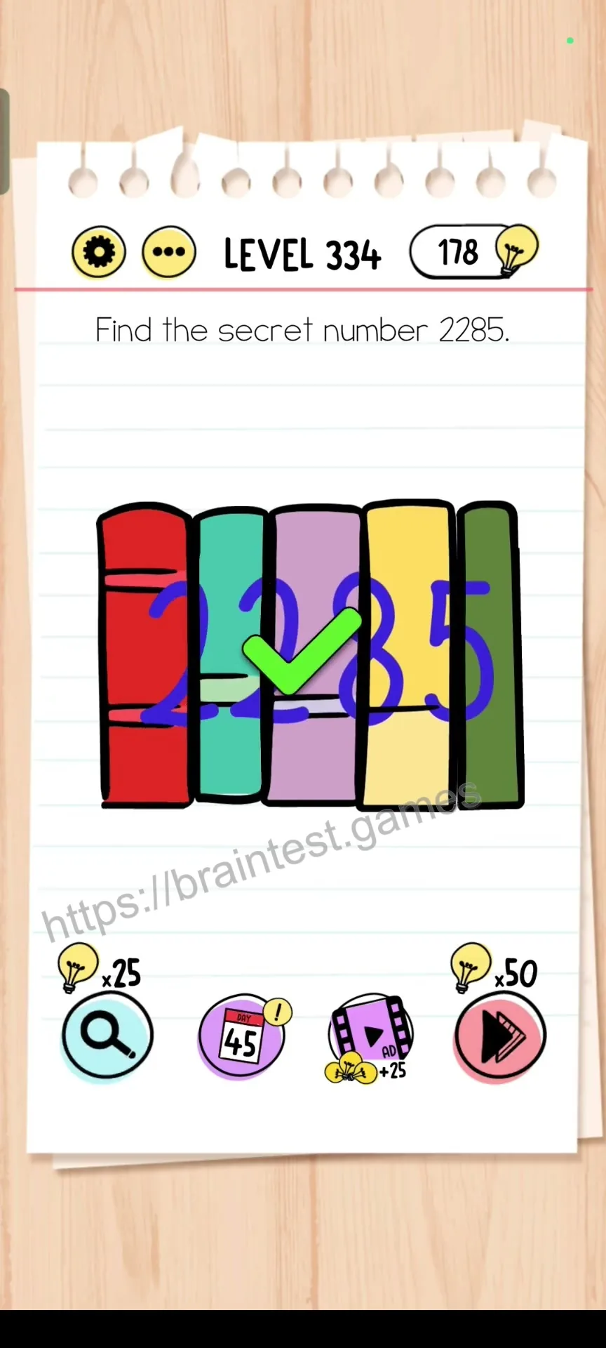 Brain Test Level 334 - Step 1