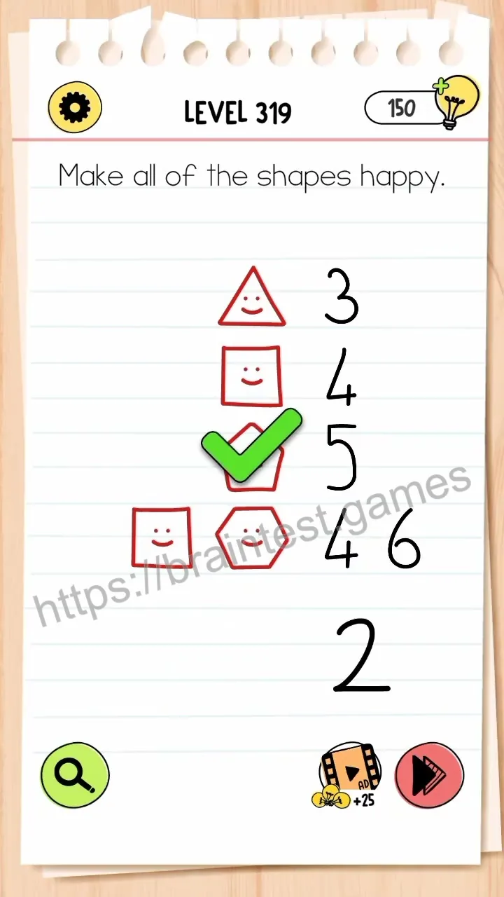 Brain Test Level 319 - Step 2