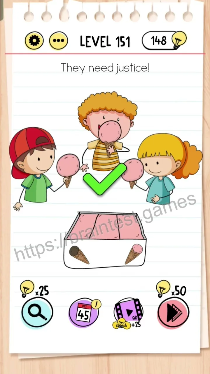 Brain Test Level 151 - Step 2