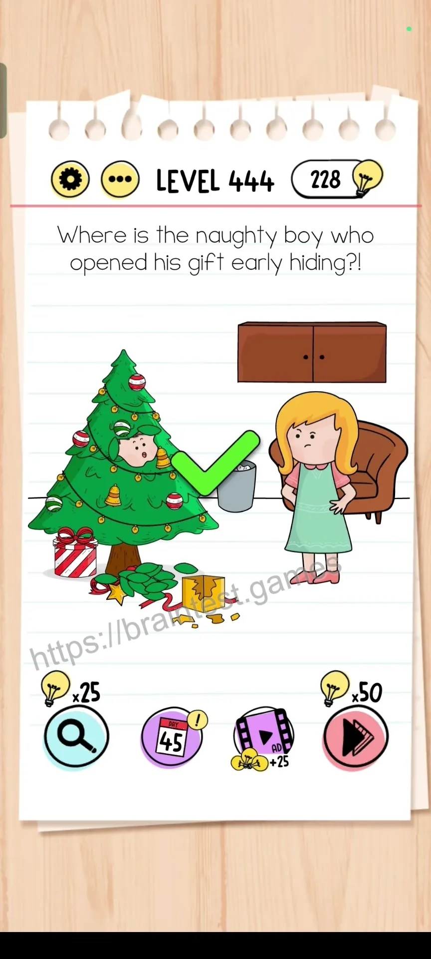 Brain Test Level 444 - Step 2