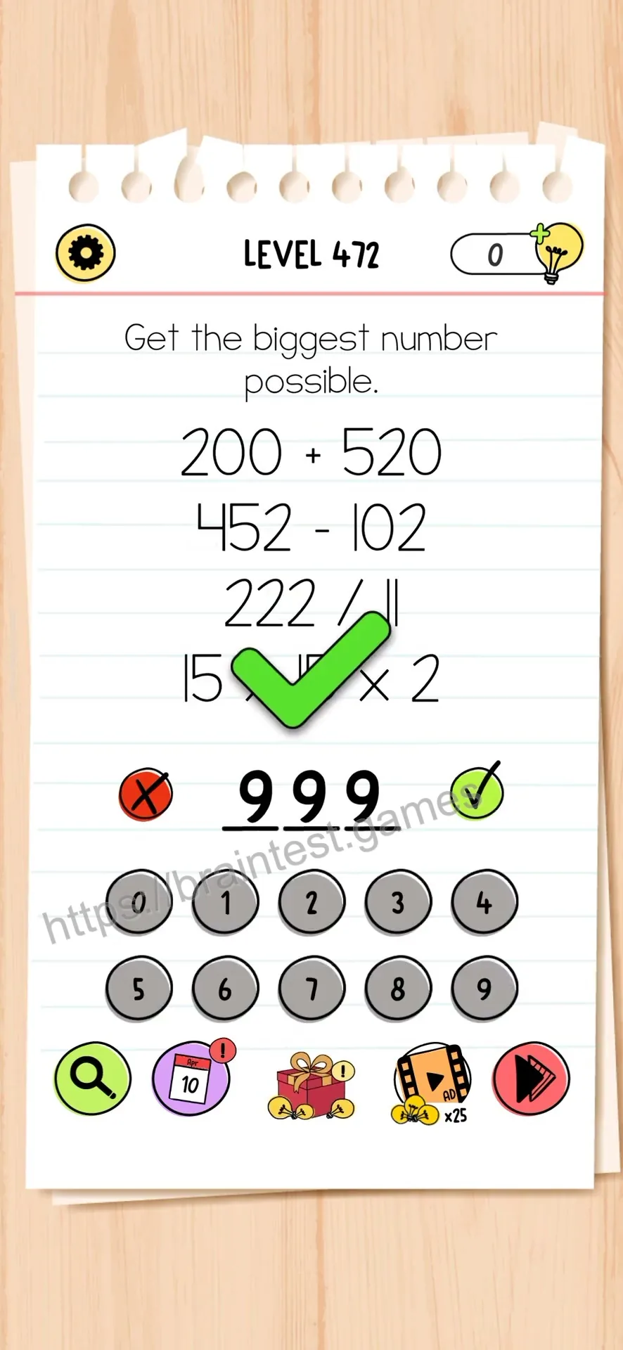 Brain Test Level 472