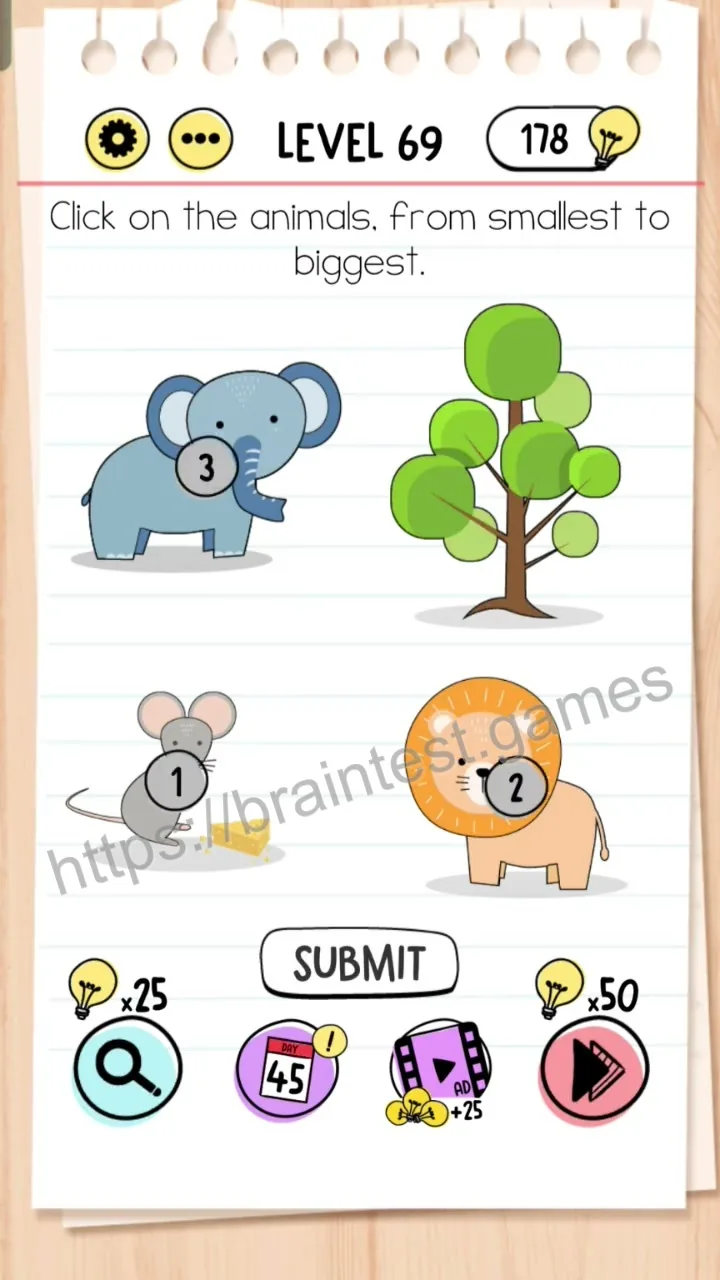 Brain Test Level 69 - Step 1