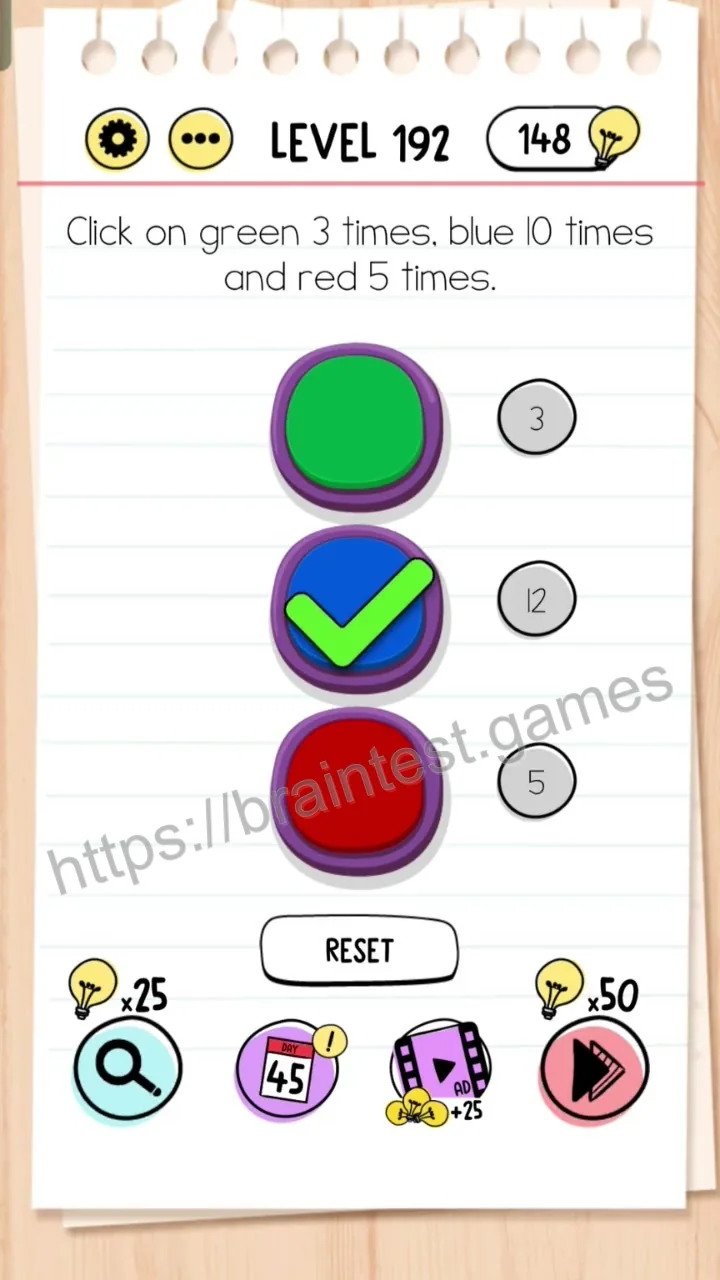 Brain Test Level 192 - Step 2