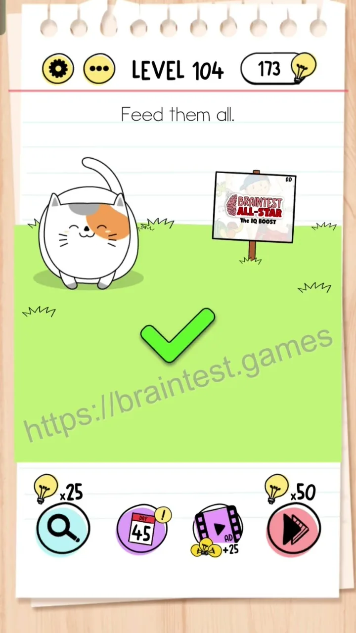 Brain Test Level 104 - Step 2