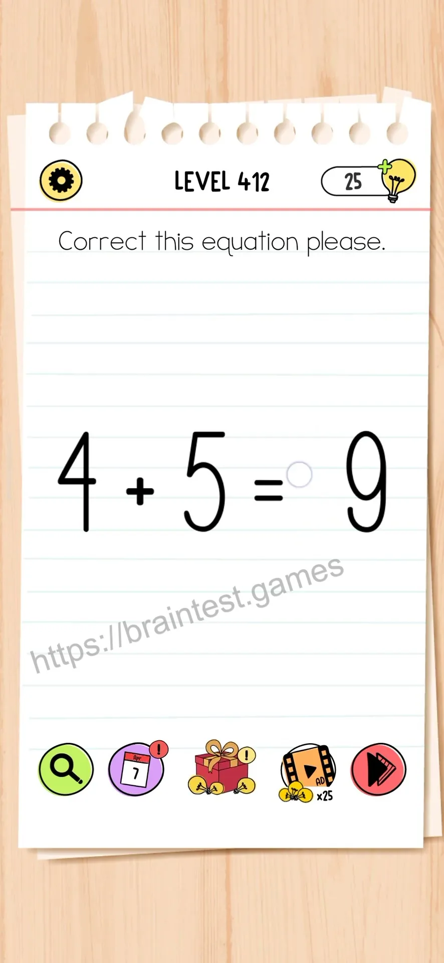 Brain Test Level 412
