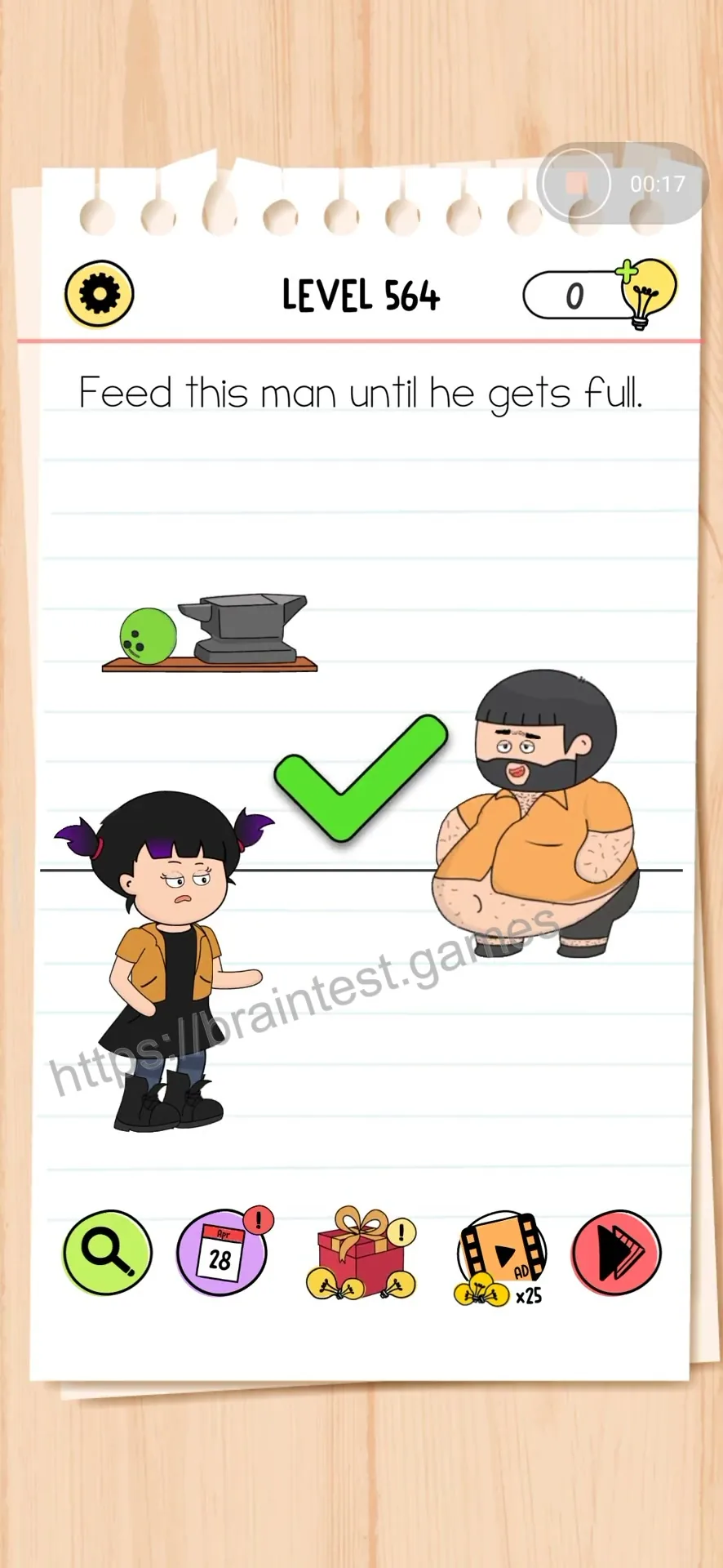 Brain Test Level 564 - Step 2