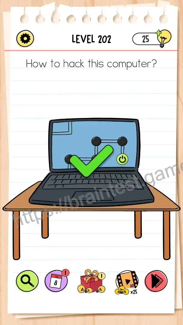 Brain Test Level 202 - Step 2