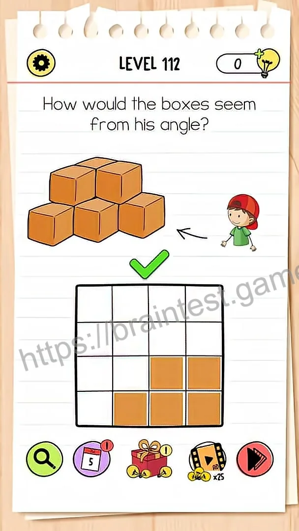 Brain Test Level 112 - Step 1