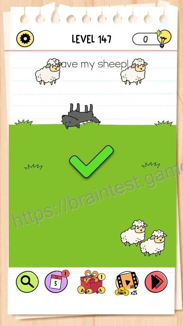Brain Test Level 147 - Step 2