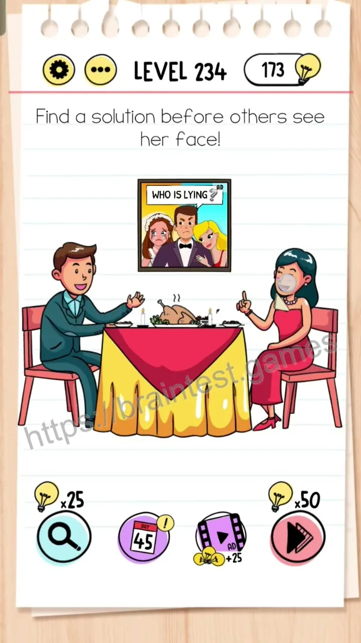 Brain Test Level 234 - Step 1