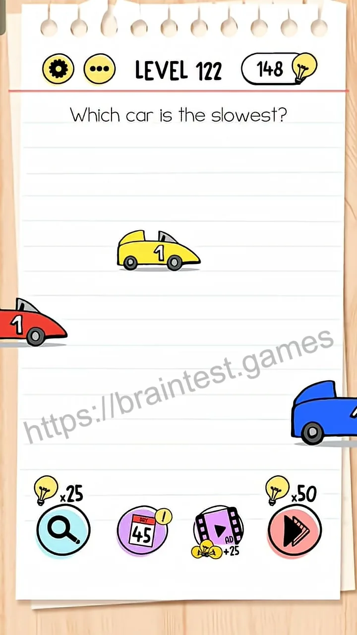 Brain Test Level 122 - Step 1
