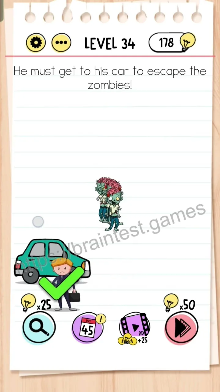 Brain Test Level 34 - Step 2