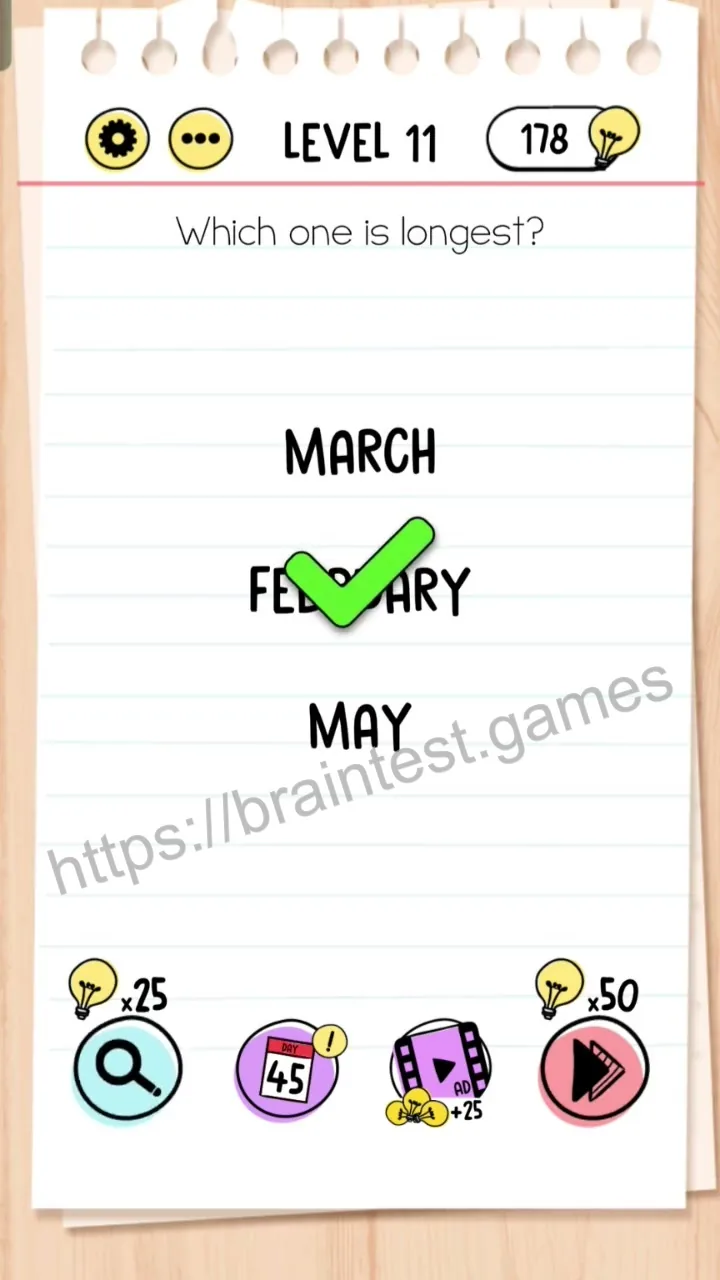 Brain Test Level 11 - Step 2