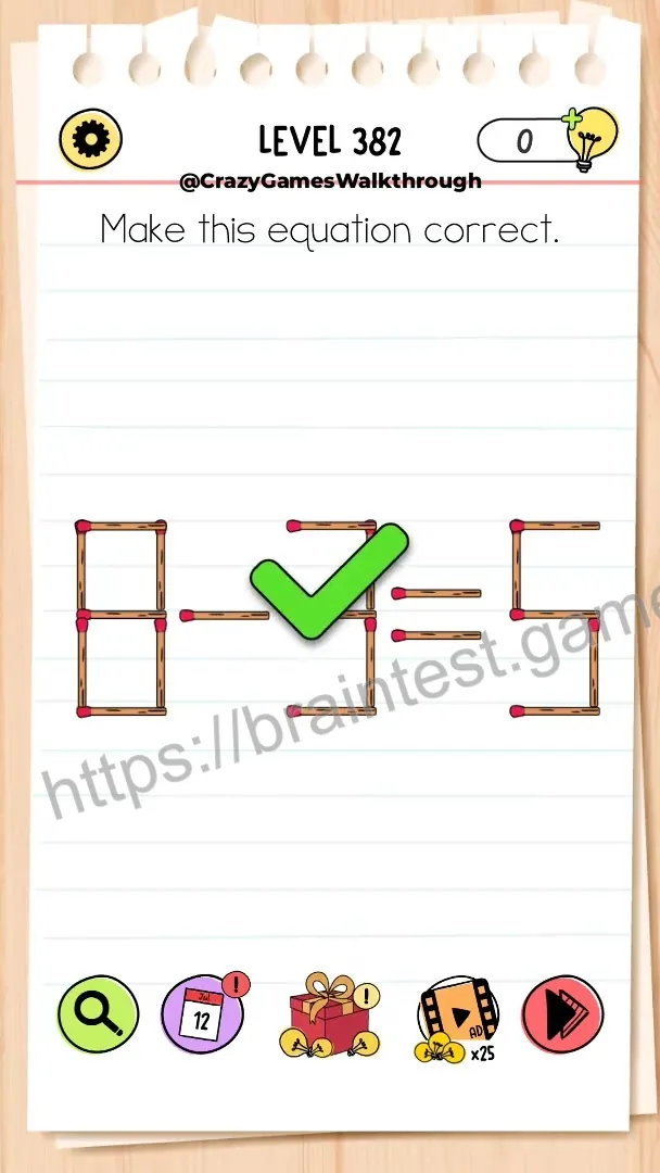 Brain Test Level 382 - Step 2