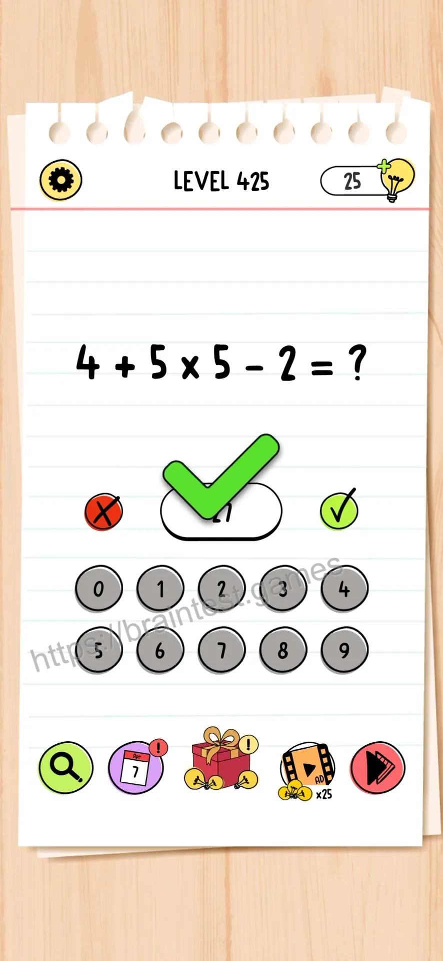 Brain Test Level 425