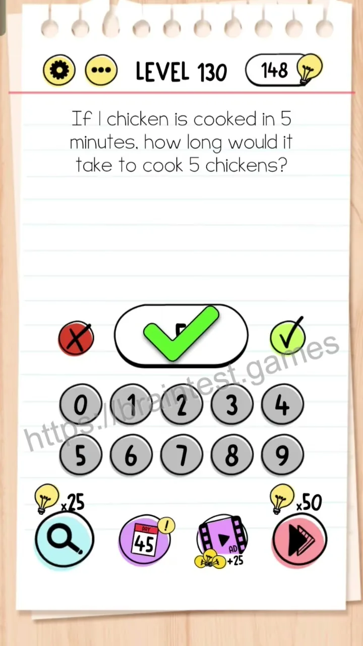Brain Test Level 130 - Step 2