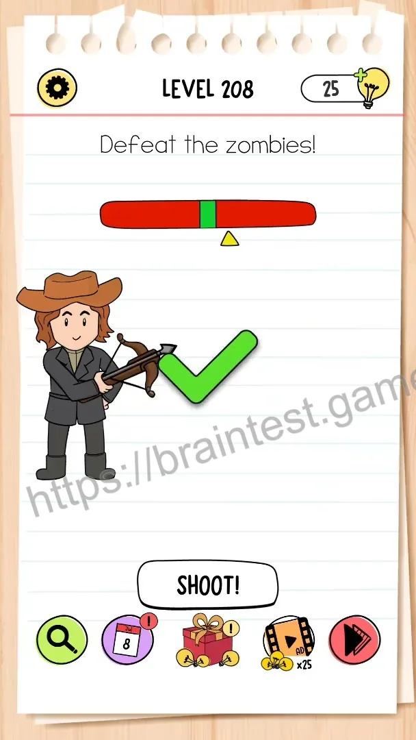 Brain Test Level 208 - Step 2
