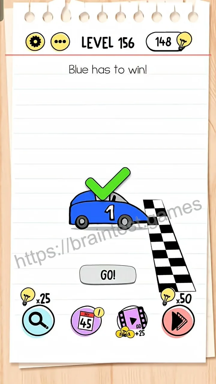 Brain Test Level 156 - Step 2
