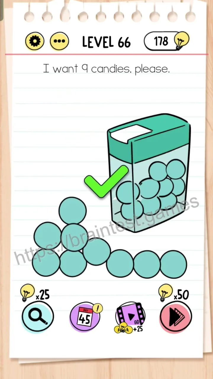Brain Test Level 66 - Step 2