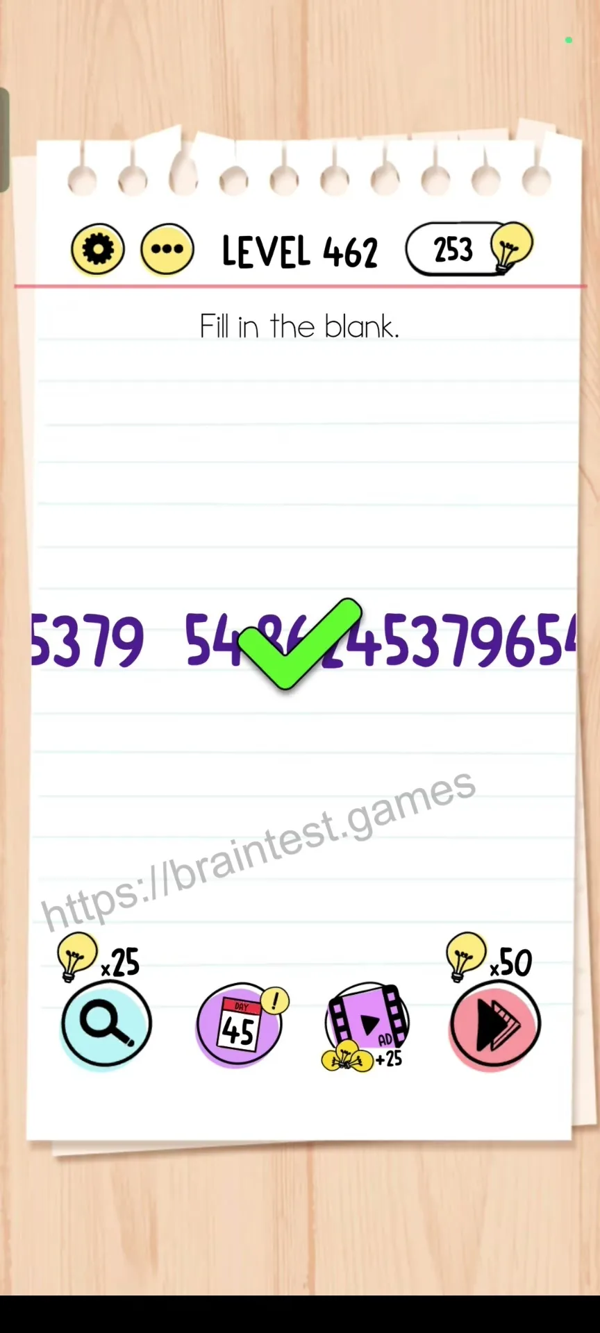 Brain Test Level 462 - Step 2