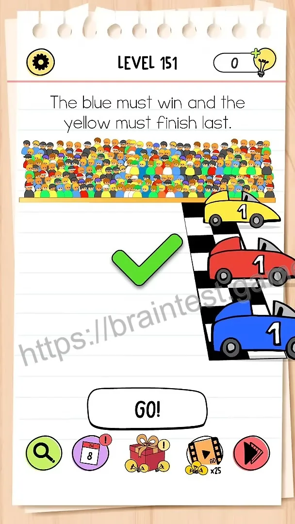 Brain Test Level 151 - Step 2